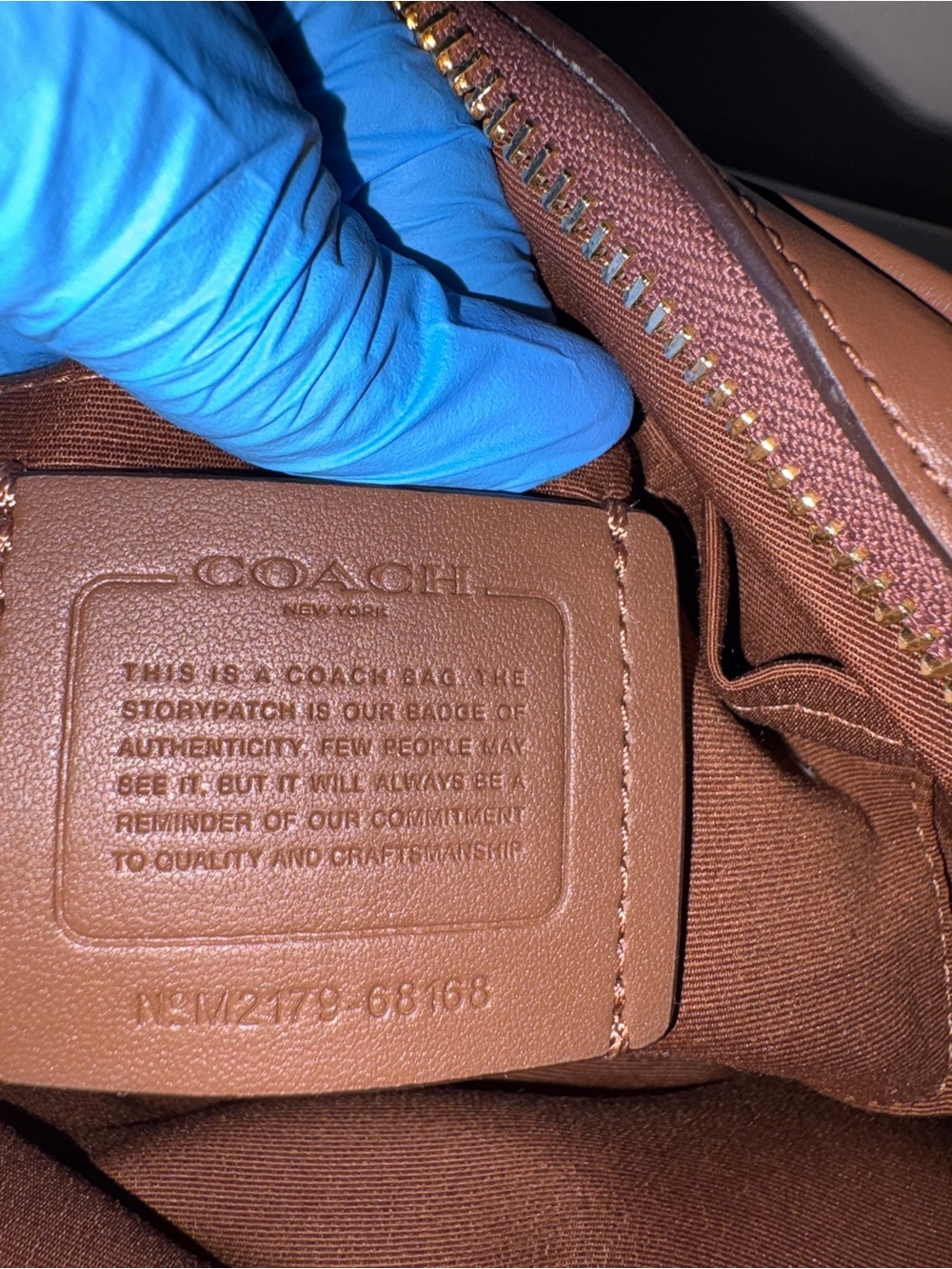 Coach Brown Signature Canvas Crossbody with Gold Hardware - Picture 14 of 14